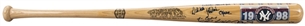 1998 New York Yankees Team Signed Cooperstown World Championship Commemorative Bat With 30 Signatures Including Jeter, Rivera & Torre (LE 54/98) (Beckett)